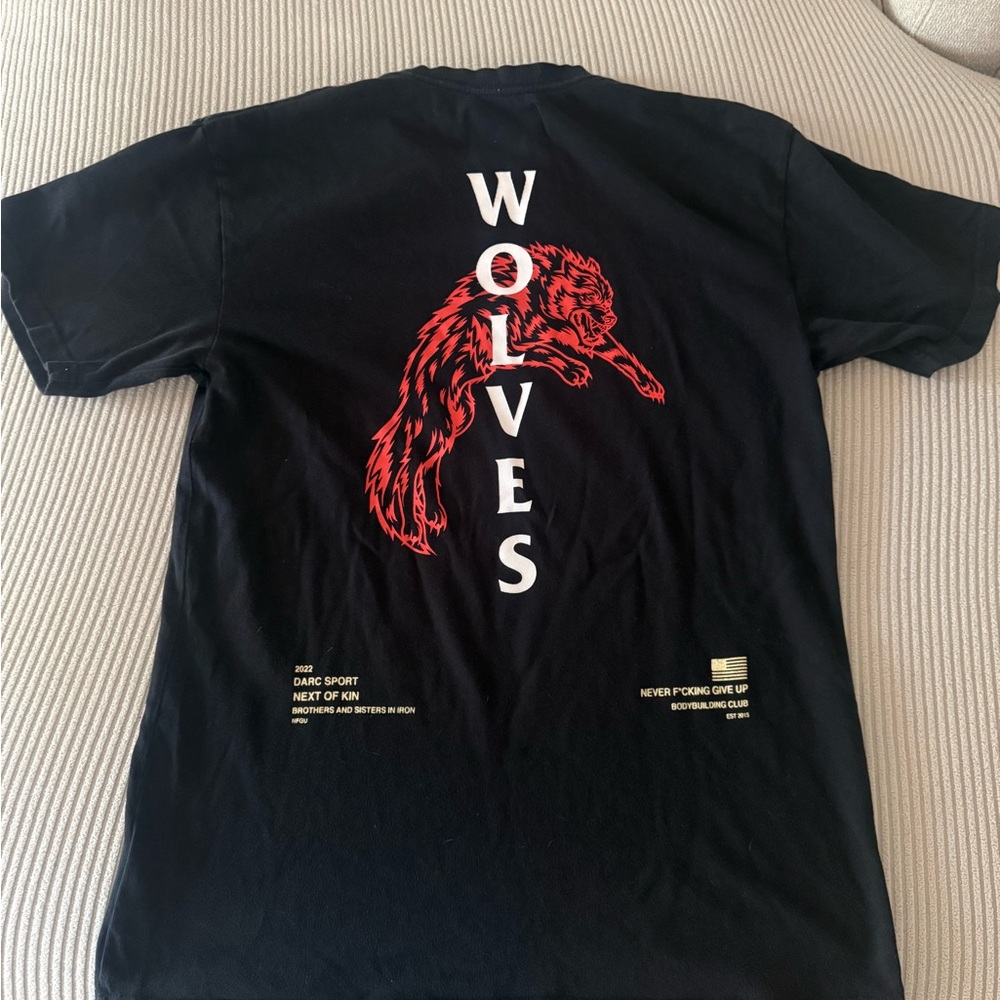Darc Sport Wolves Black T-Shirt - Picture 2 of 3